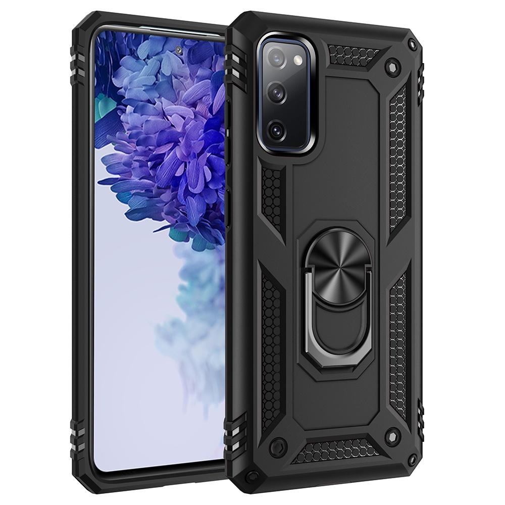 Ốp lưng cho Samsung S20 FE chống sốc 2 lớp kèm nhẫn iring làm giá đỡ
