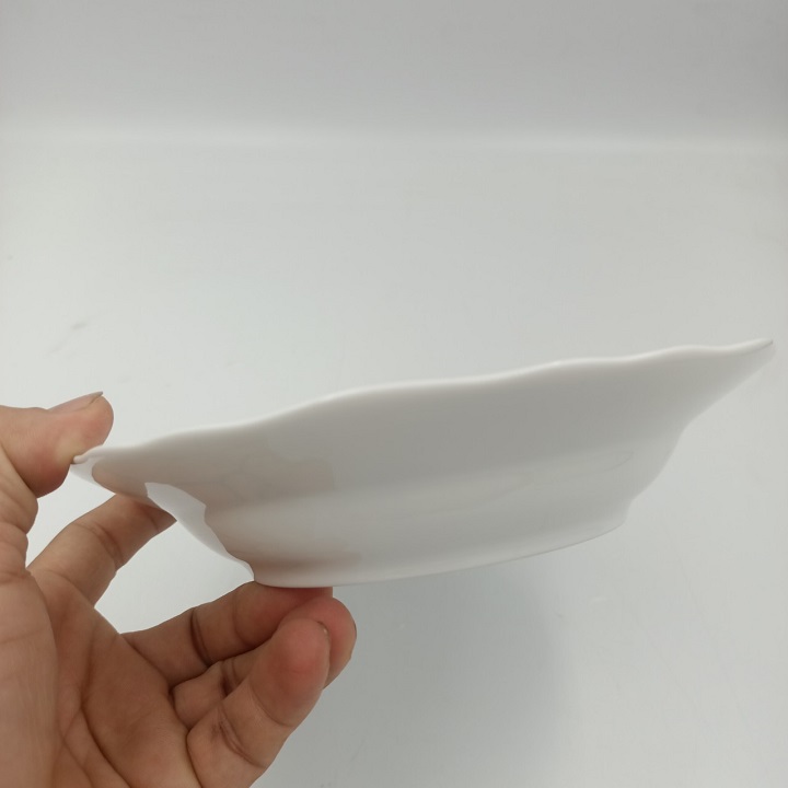 Đĩa Sứ Sâu Lòng Hoa Hồng Đen Hàng Nhập Khẩu Cao Cấp