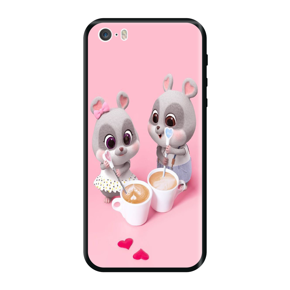 Ốp lưng TPU viền dẻo cho điện thoại IPHONE 5 Hình Chuột Tết 2020 Mẫu 12