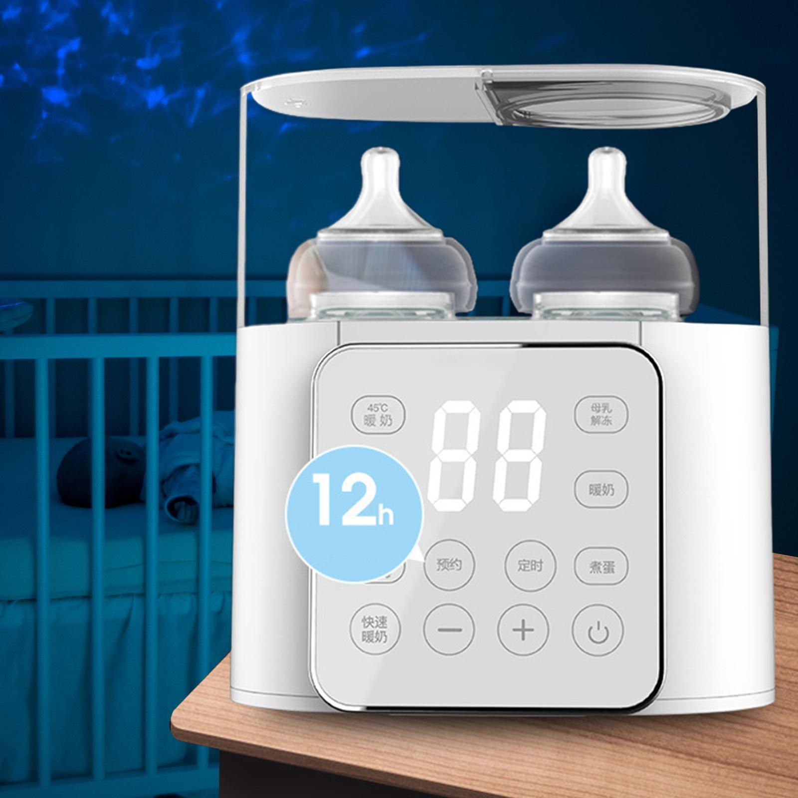 Portable Dual Bottle Baby Feeding Heater Food Grade for Travel Home