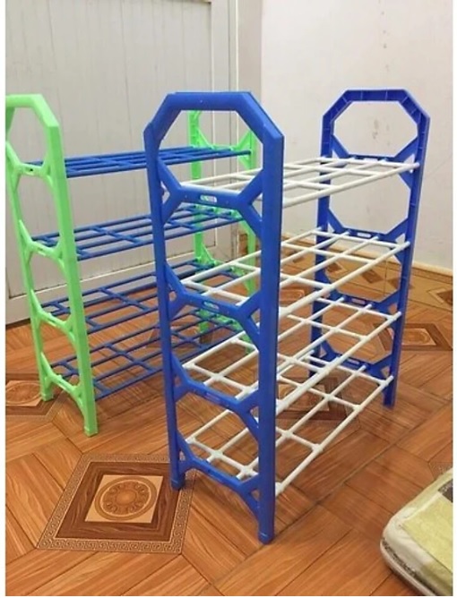 Kệ Để Giày Dép 4 Tầng Bằng Nhựa Có Thể Gấp Gọn- loại 1
