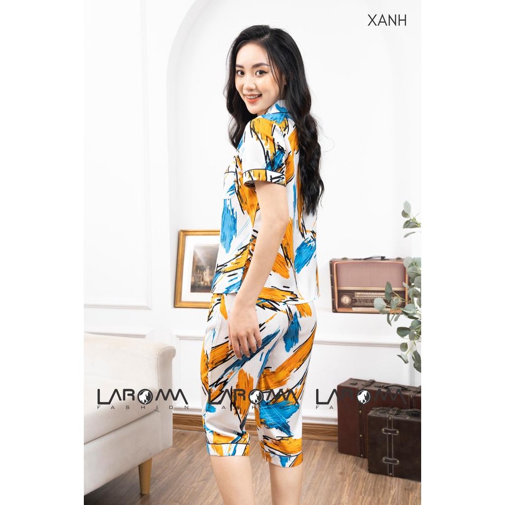 Bộ Pijama họa tiết lửng nữ Laroma