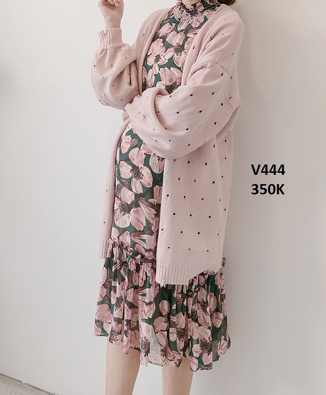 Đầm bầu đi tiệc, đầm bầu đi chơi lễ Tết V444