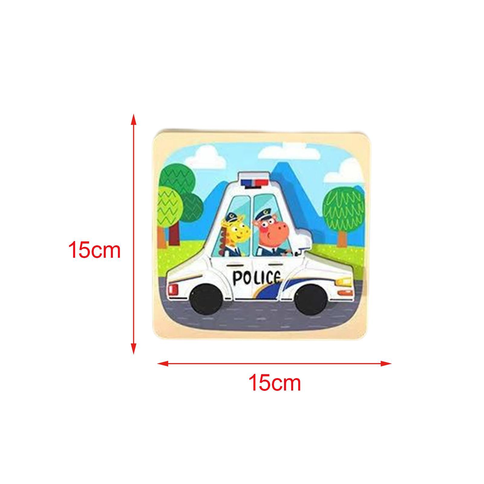 4Pcs Montessori Wooden Puzzle Toy Educational Sensory Learning Toy for Girls