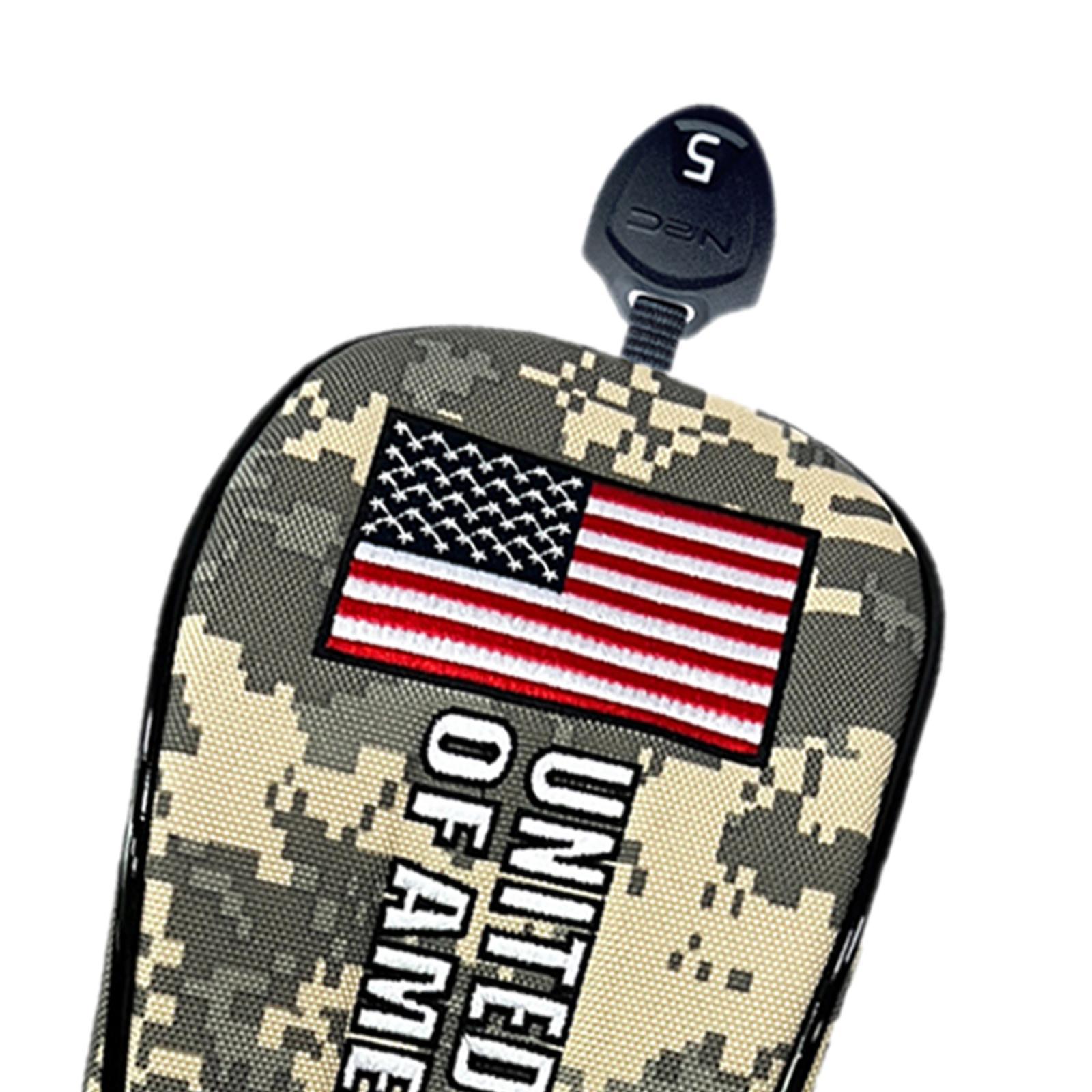 3 Pieces Golf Club Covers with No. Tags Water Resistant Golf Wood Headcover