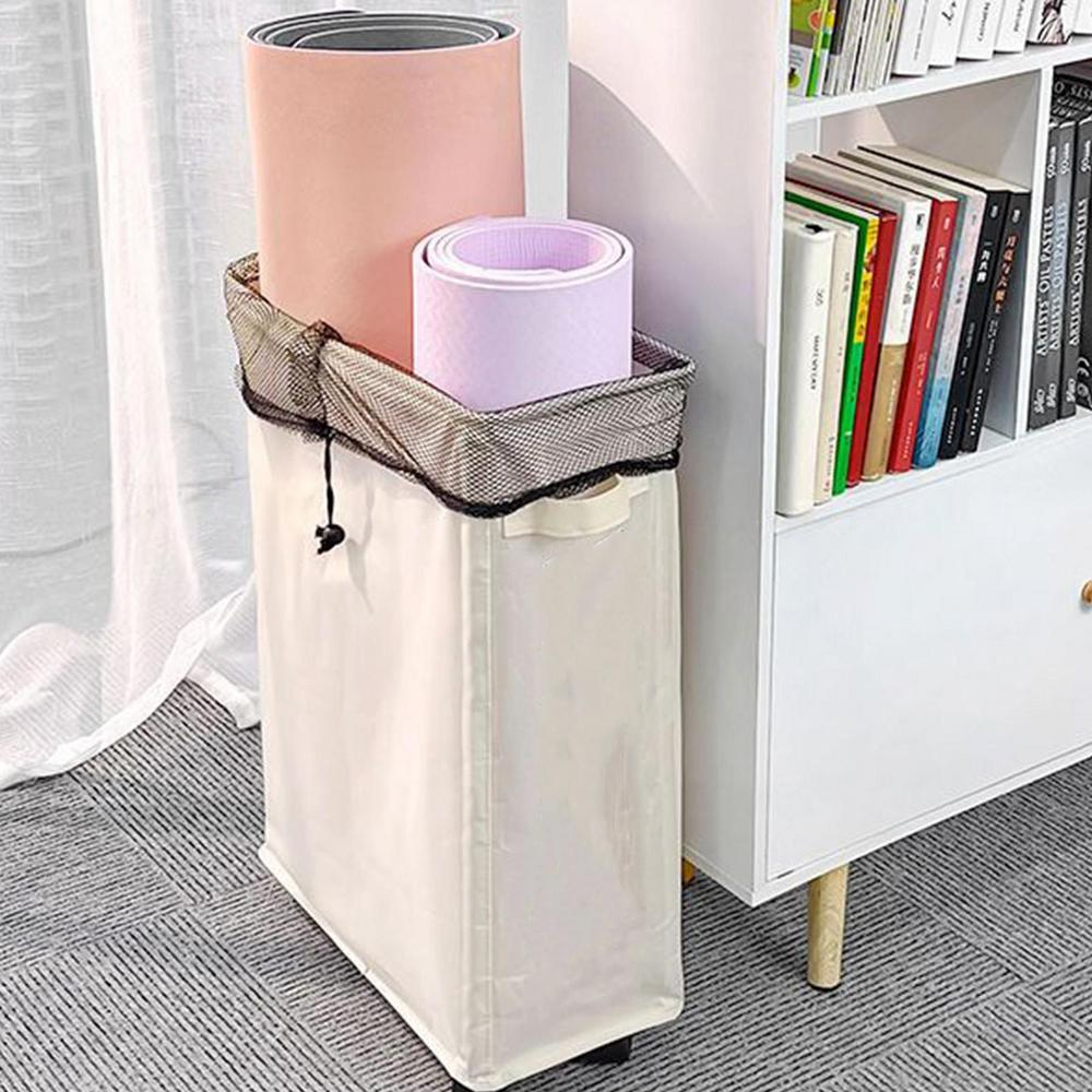 Túi đựng quần áo, dụng cụ tập yoga có bánh xe 42L Collapsible Laundry Baskets