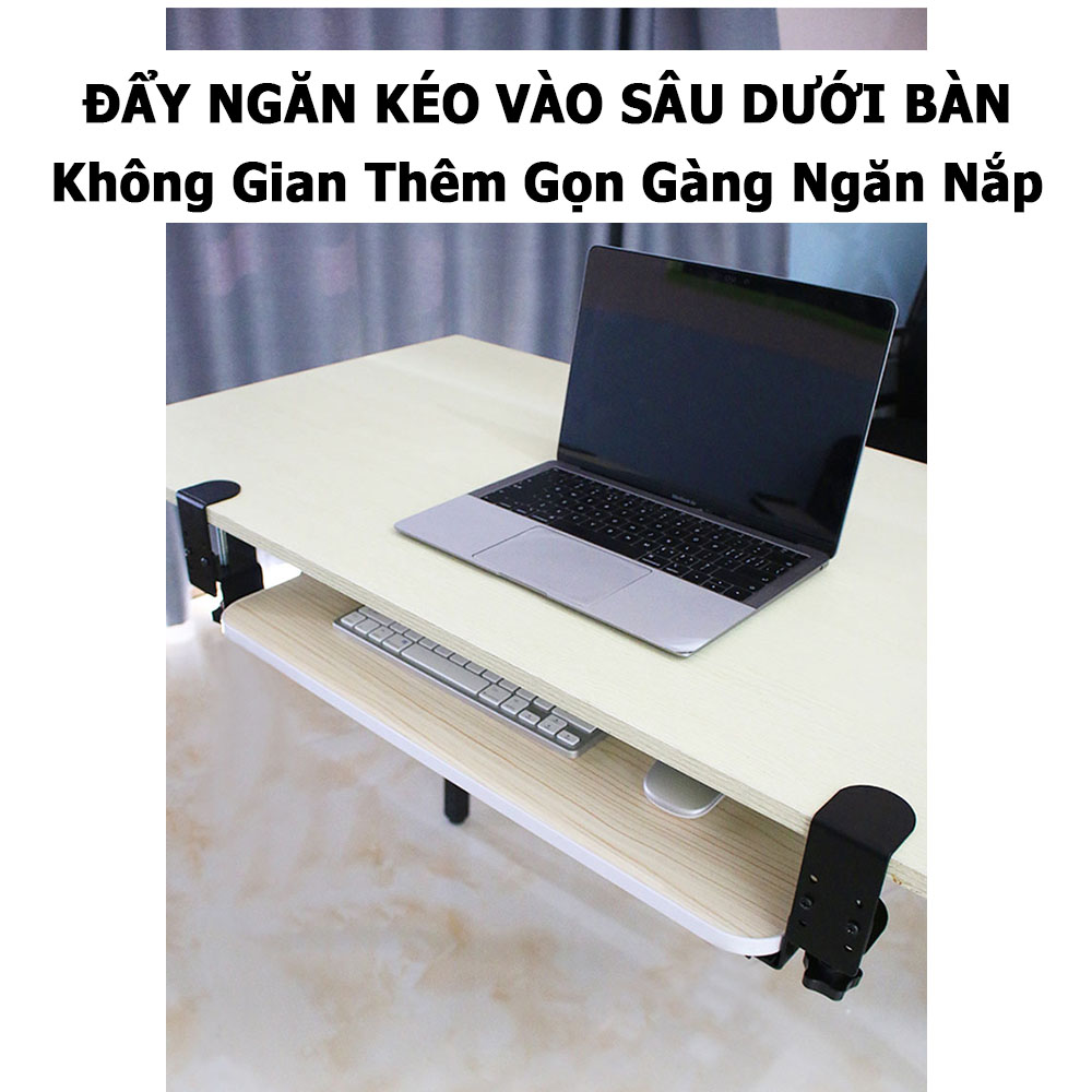 (52cm) Giá Kệ Nối Bàn Làm Việc; Giá Đỡ Dưới Bàn Máy Tính; Kệ Bàn Phím Mở Rộng; Kệ Kẹp Bàn; Giá Đở Bàn Laptop