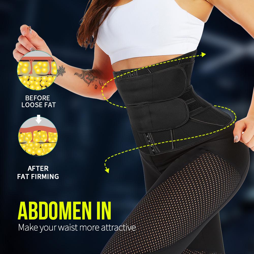 Phụ Nữ Cao Su Eo Huấn Luyện Tập Toàn Thân Thể Thao Thắt Lưng Giảm Béo Shaper Bụng Dây Đeo Điều Khiển Mồ Hôi Định Tập Luyện Shaper Dây Chéo