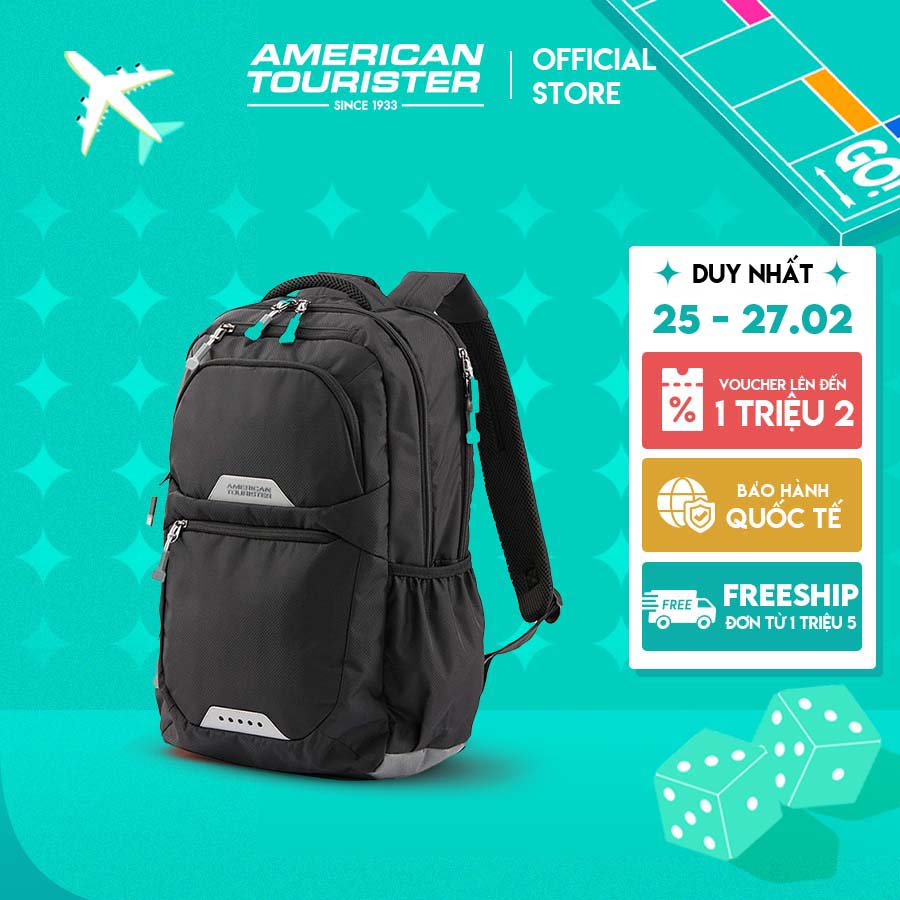 Balo American Tourister Brett BTS Backpack -  Black