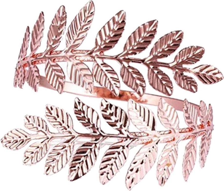 Swirl Leaf Shape Upper Arm Cuff Armlet Armband Bangle Bracelet