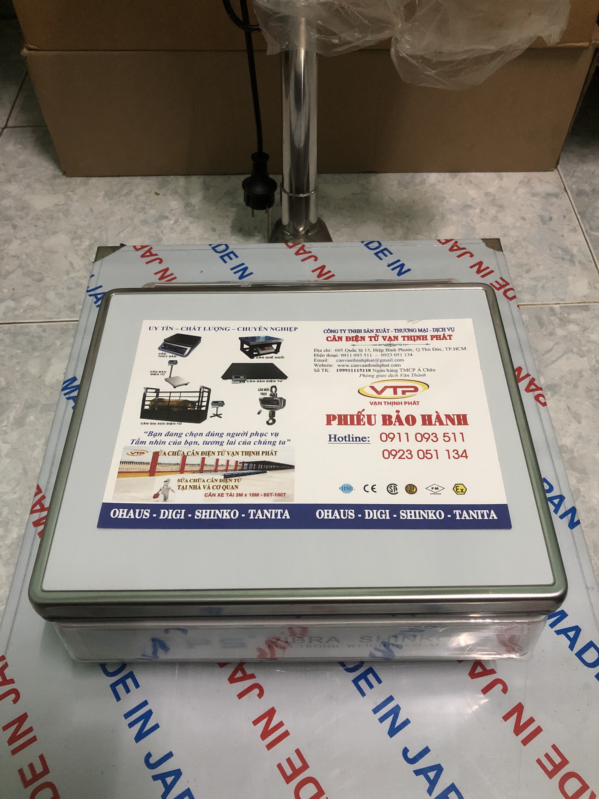 Cân Điện Tử VIBRA SHIKO TPS 15 KG 0.5 G