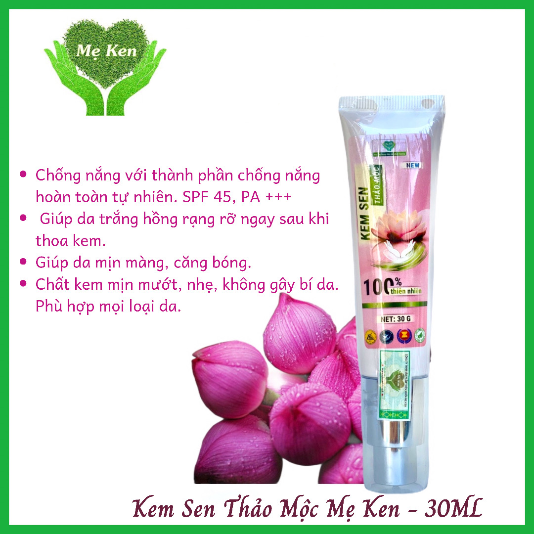 Kem sen thảo mộc MẸ KEN (30ml) kem chống nắng SPF45, PA+++