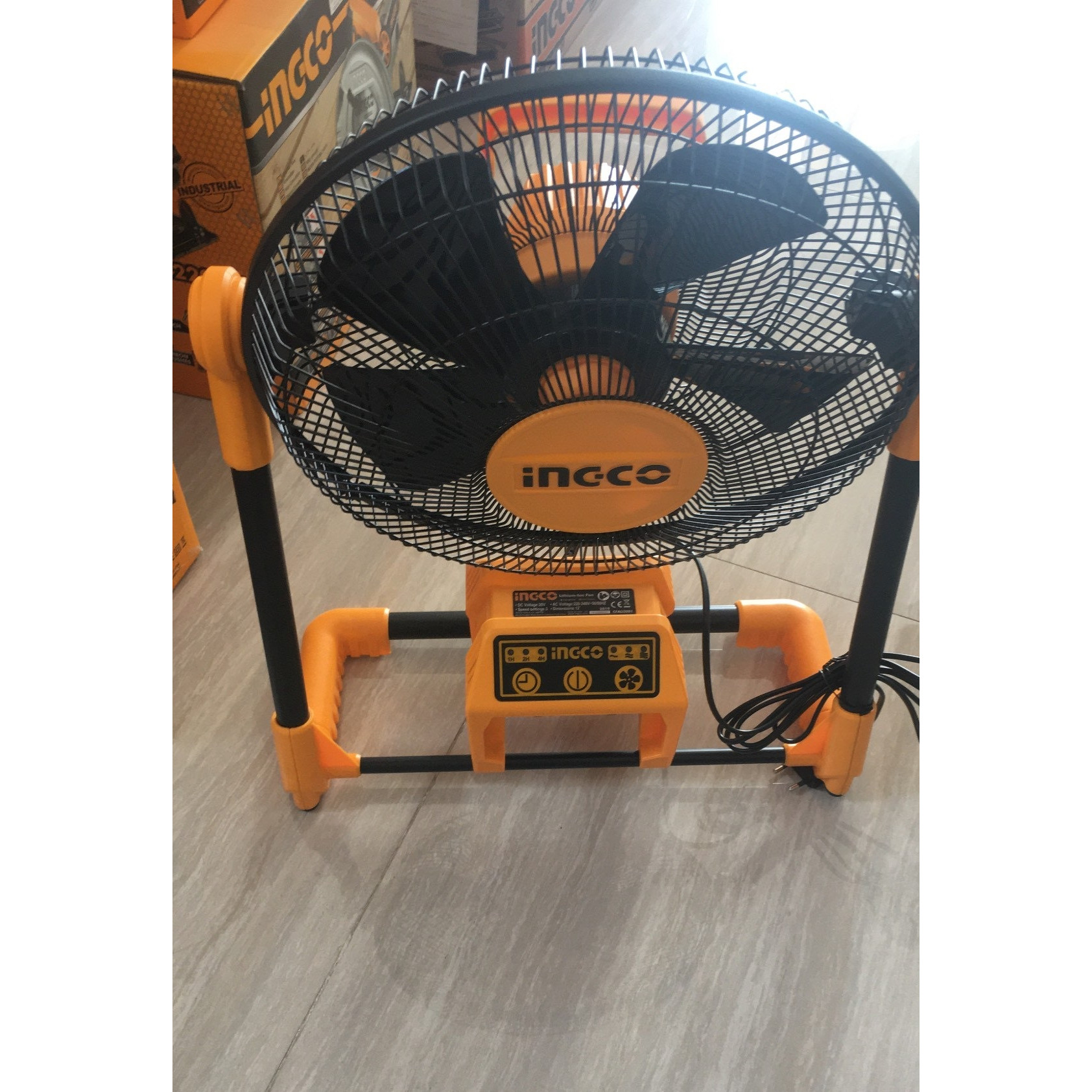 Quạt gió dùng pin 20V Ingco CFALI2001 KHÔNG BAO GỒM PIN VÀ SẠC