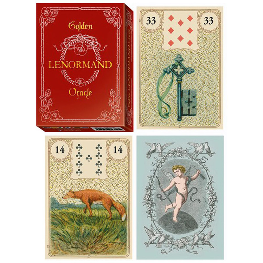 Bài Oracle Golden Lenormand Oracle 36 Lá Tặng Đá Thanh Tẩy