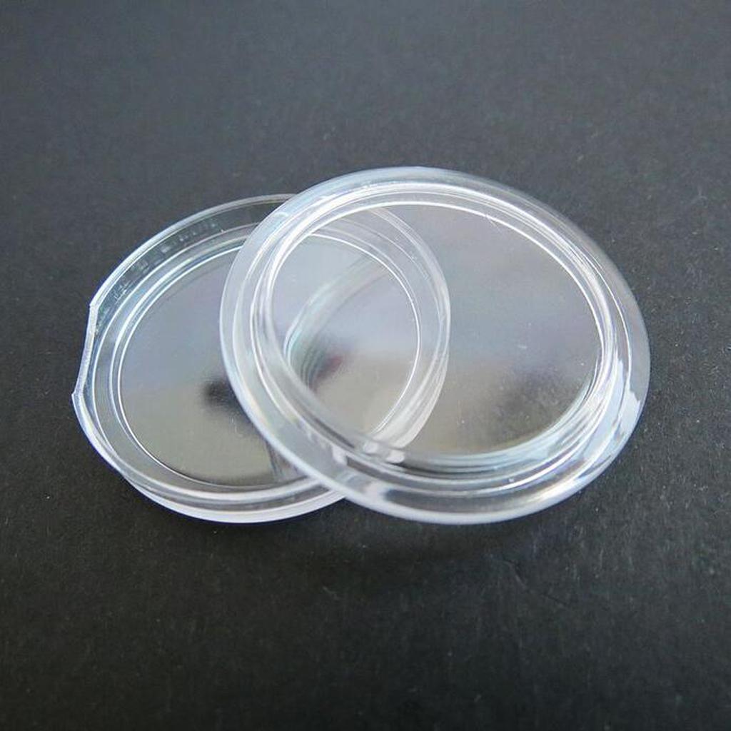 Set 100 Hộp Tròn Bằng Nhựa Dùng Đựng Tiền Xu