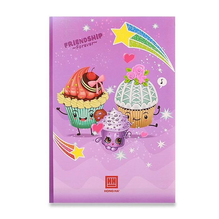 Vở 4 ô ly 200 trang Hồng Hà South Star Cupcake 0748 (5 quyển)