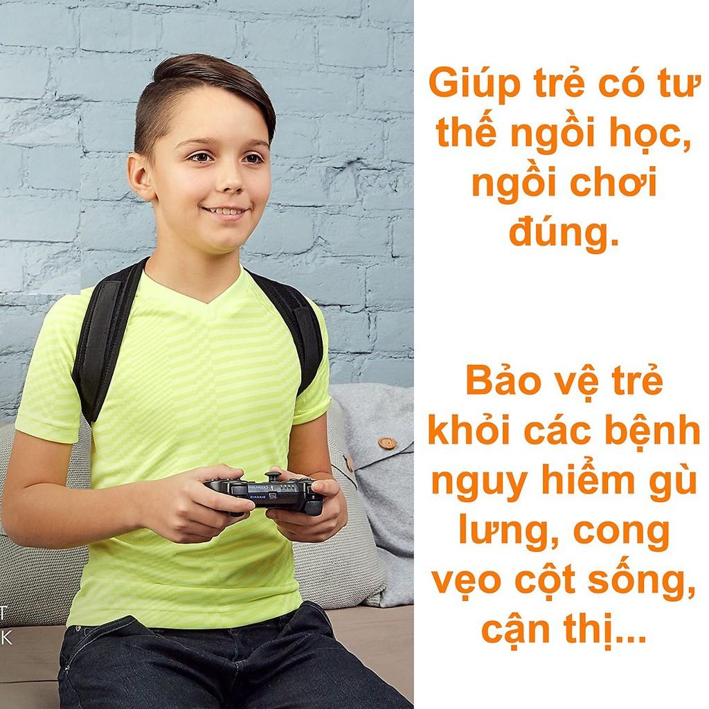 Đai Chống Gù Lưng Cho Trẻ Em Học Sinh Định Hình Cột Sống, Chỉnh Tư Thế Lưng Cao Cấp mi01 - Chính Hãng miDoctor