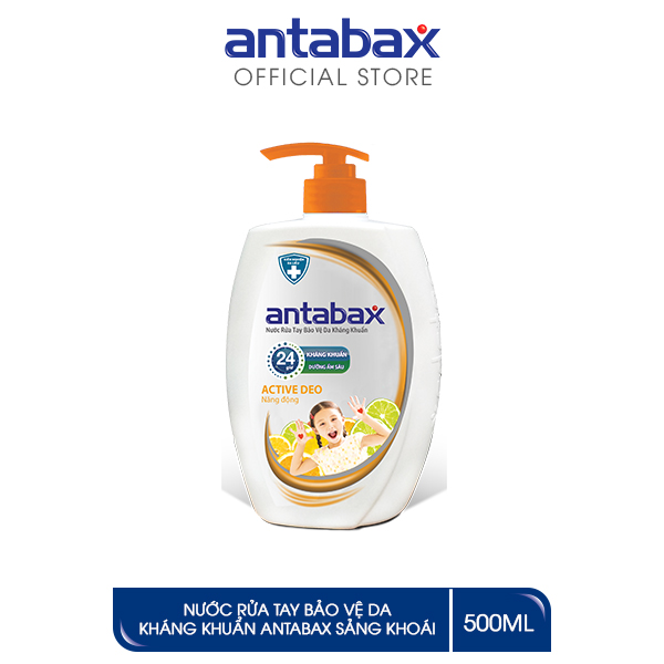 Nước rửa tay Bảo vệ da kháng khuẩn Antabax Năng động 500ml