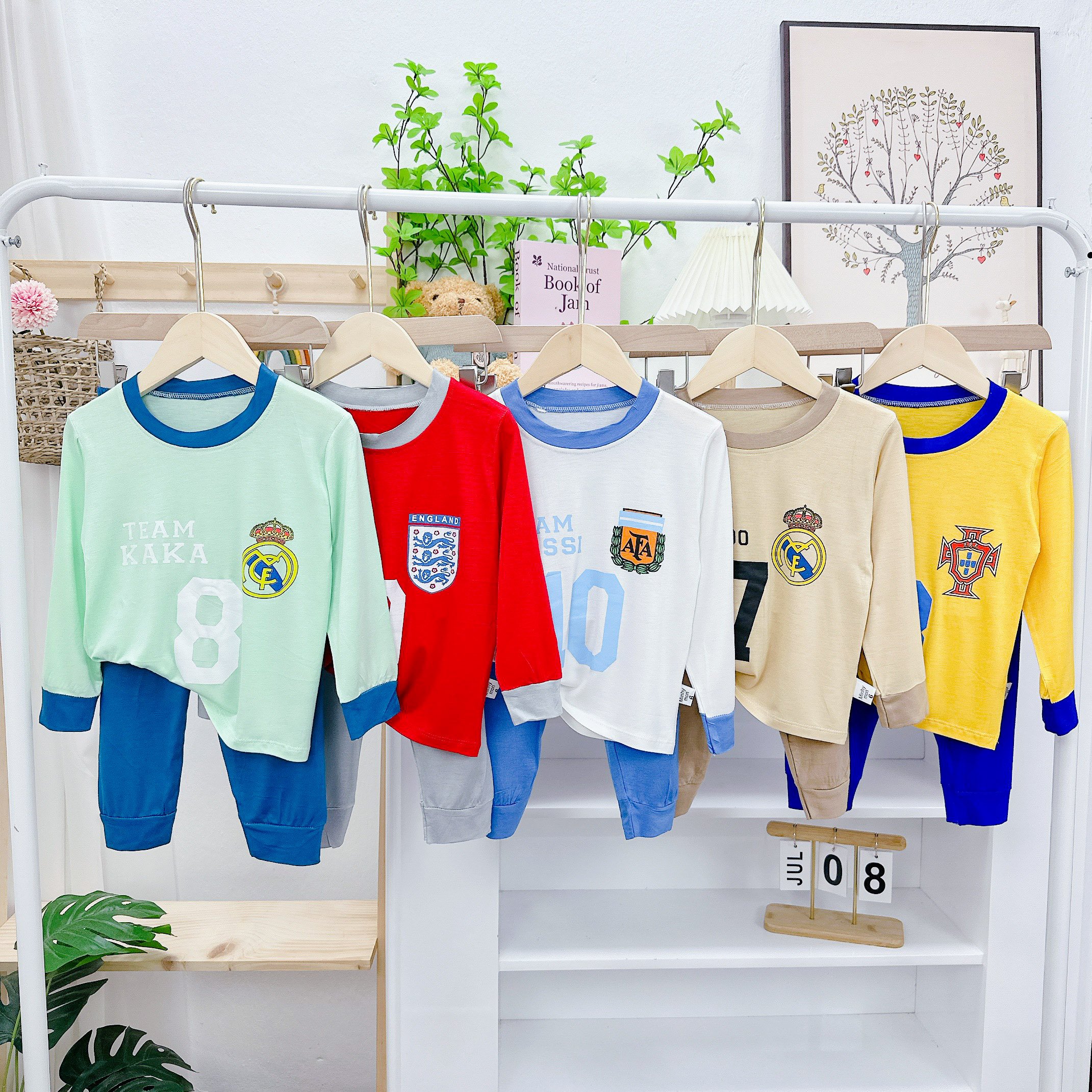 Combo 2 bộ Thun lạnh Minky mom size nhỡ 14-24kg cho bé