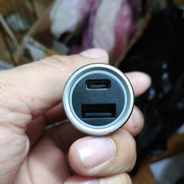 Tẩu Sạc Nhanh Ô Tô, Củ Sạc Chuyển Đầu USB Và Type C Quick Charge 4.0 kèm LED - Mvn Auto