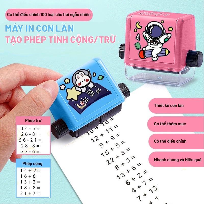 Máy In Con Lăn Tạo Phép Tính Cộng Trừ,Máy Tạo Phép Tính , Máy In Phép Cộng, Trừ Ra Bài Tập Cho Bé