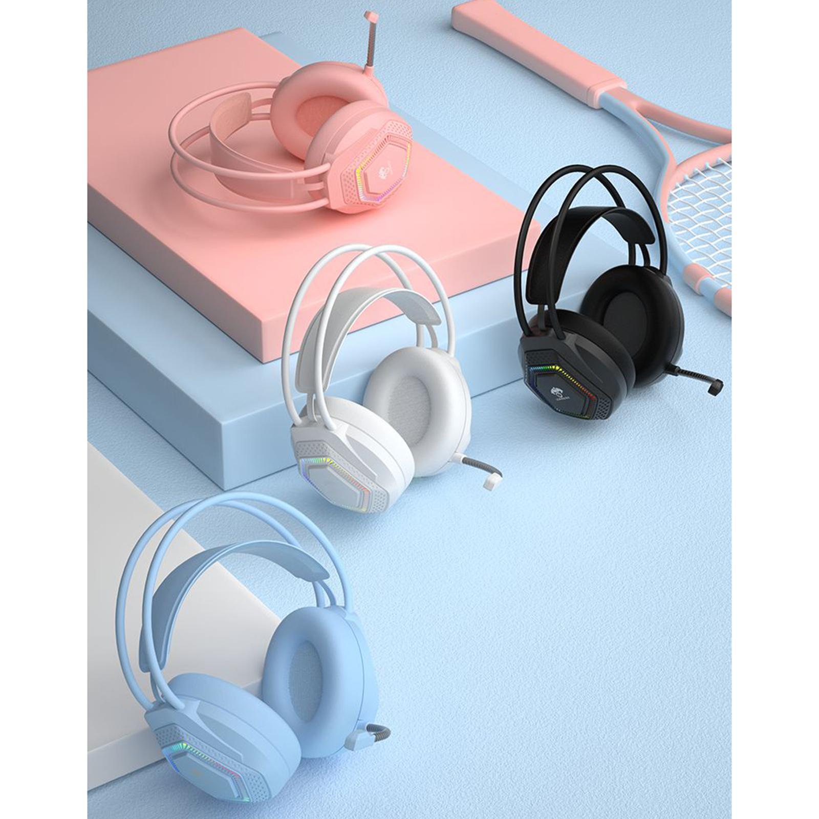 Gaming headset multi platforms pc computer laptop White