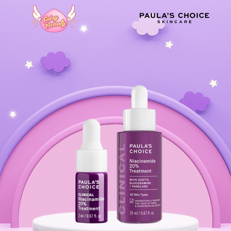 Tinh Chất Làm Sáng Da,Thu Nhỏ Lỗ Chân Lông Và Ngăn Ngừa Mụn Clinical Niacinamide 20% 2ml