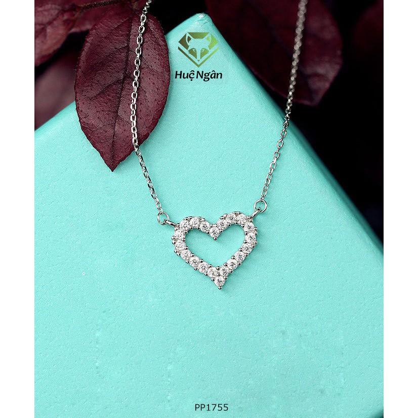 Dây chuyền bạc Ý 925 Huệ Ngân - Tim xinh PP1755
