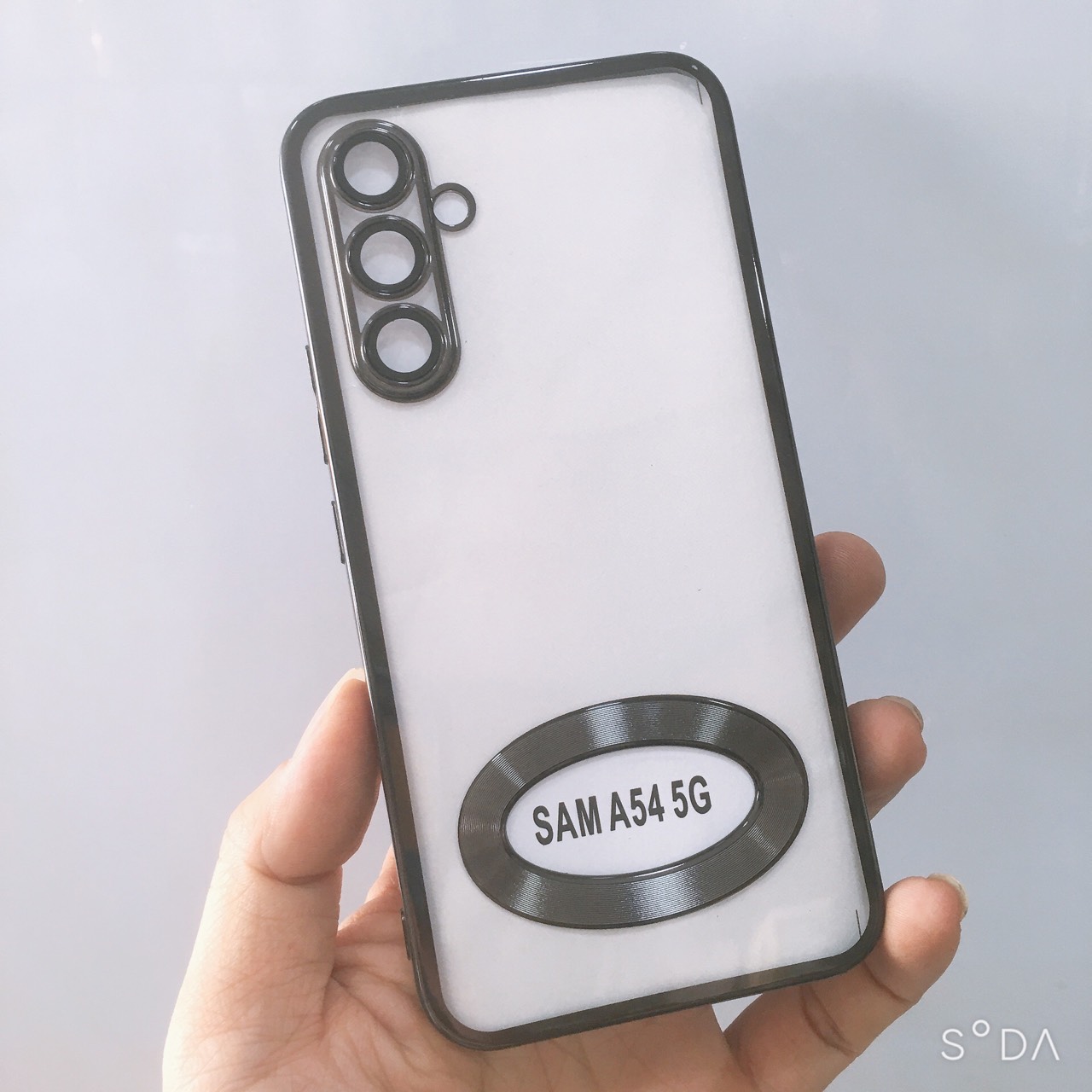 Ốp lưng cho Samsung A54 5G TPU trong viền màu cạnh vuông bảo vệ camera