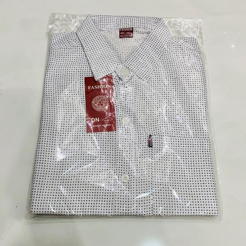 Áo Sơ Mi Nam Tay Ngắn Vạt Ngang Áo Sơ Mi Trung Niên Hàng Chất Lượng