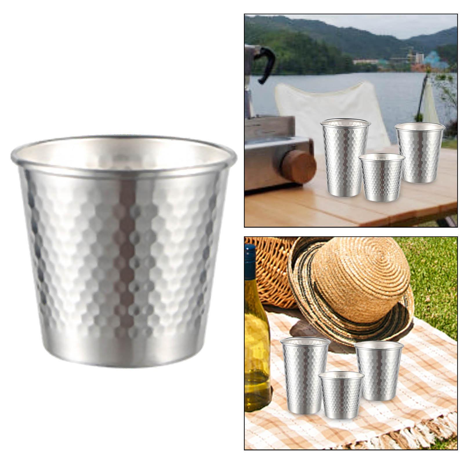 Tea Drink Cup Camping Cup Water Cup Mug 304Stainless Steel Drinkware Lightweight  Cup Beer Cup for Tea Camping Daily Use Office Hiking