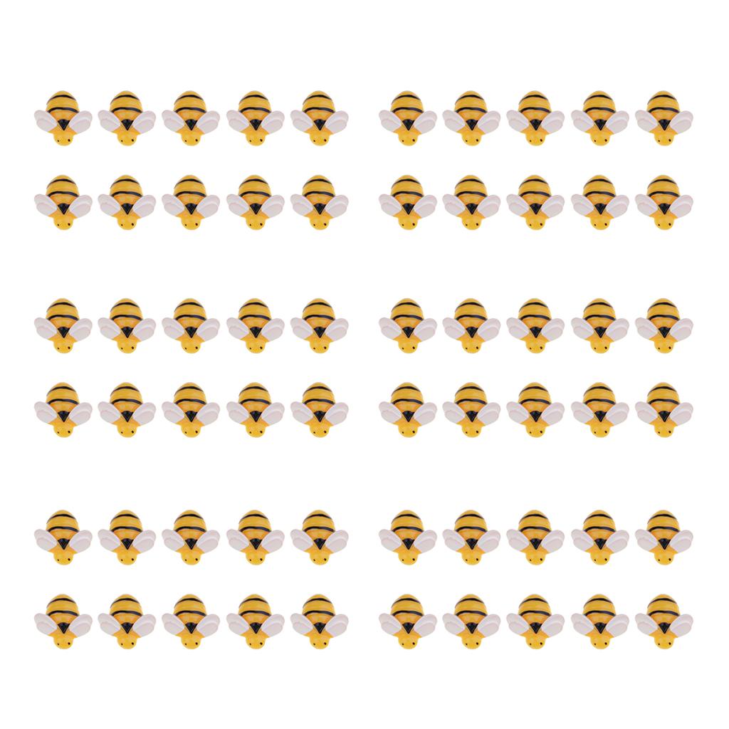 60 Chiếc Hình Ong Nhựa Flatback Tôn Dáng Cho Tự Làm Tóc Trẻ Em Phụ Kiện