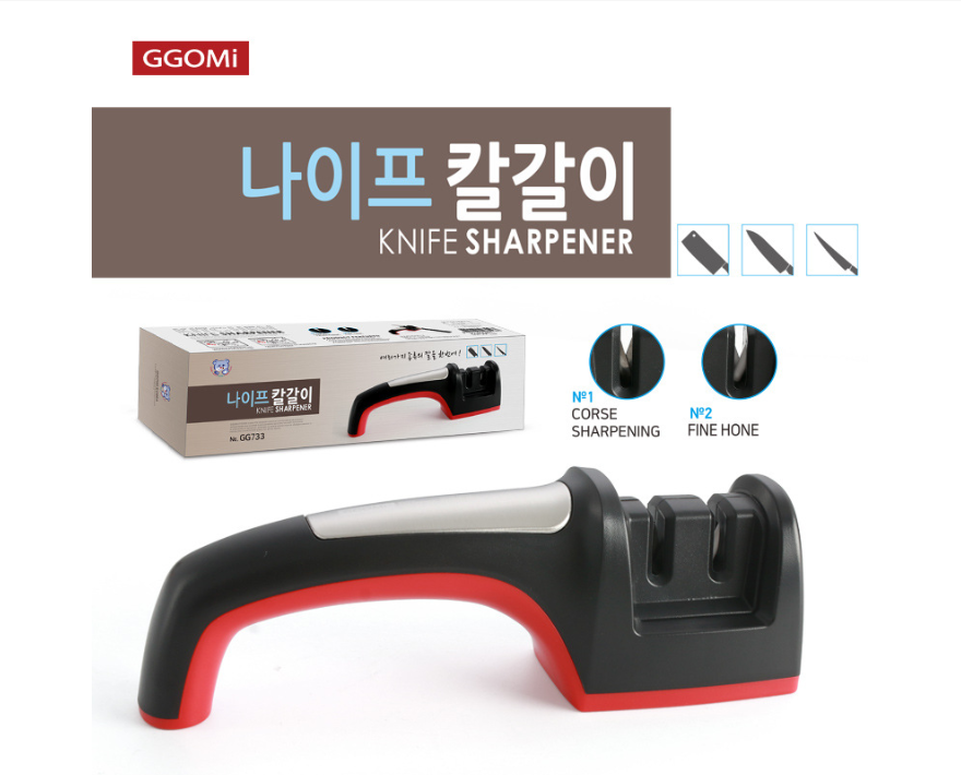 [HÀNG CHÍNH HÃNG] Mài dao 2 lưỡi mài sắc bén, tinh tế, mang lại sự bền bỉ cho lưỡi dao của gia đình GGOMi Hàn Quốc GG733