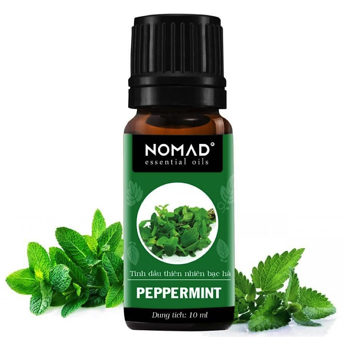 Tinh Dầu Thiên Nhiên Hương Bạc Hà Nomad Essential Oils Peppermint 10ml