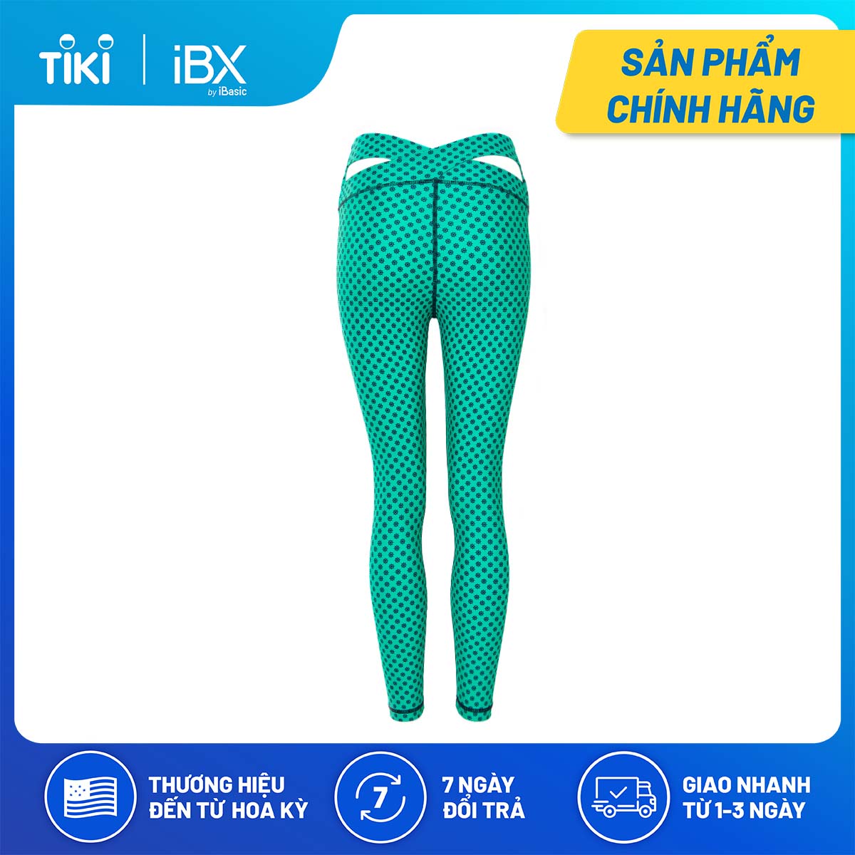 Quần dài thể thao lưng cut - out iBasic IBXW002B