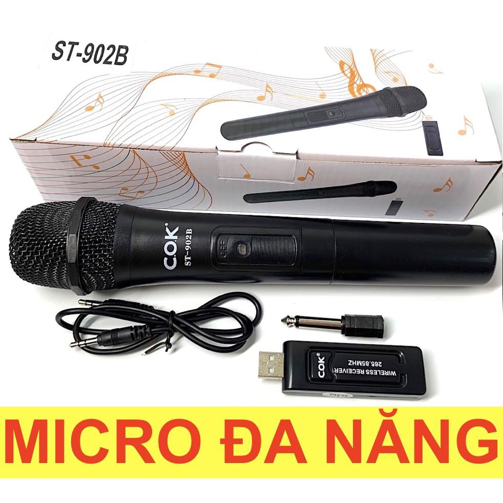 Micro Karaoke không dây Bluetooth đa năng cao cấp V10 dành cho loa kéo, loa bluetooth, amply hát karaoke