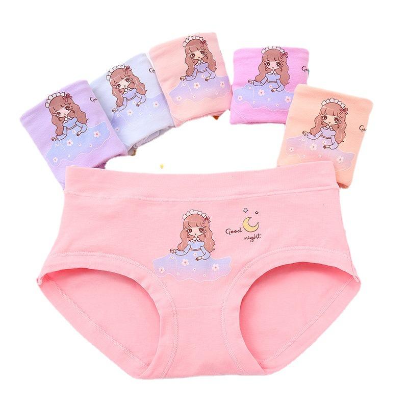 Set 5 quần chip tam giác bé gái KIDS GENZ QUẢNG CHÂU , quần lót trẻ em cotton cao cấp mềm mịn thoáng mát bảo vệ CHO BÉ