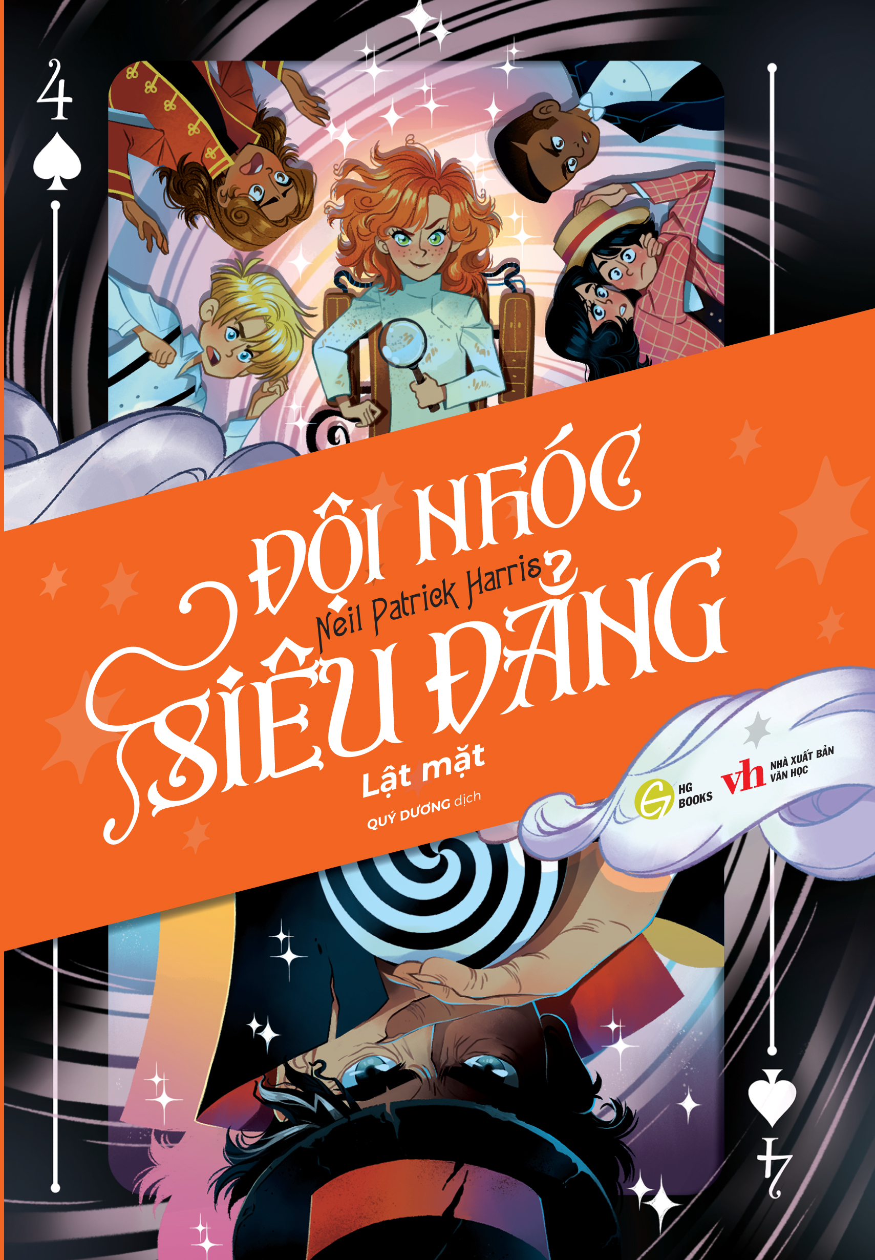 Sách trinh thám - Đội nhóc siêu đẳng Tập 4: Lật mặt - Neil Patrick Harris - Truyện Phiêu lưu Ảo thuật Độ tuổi 8+