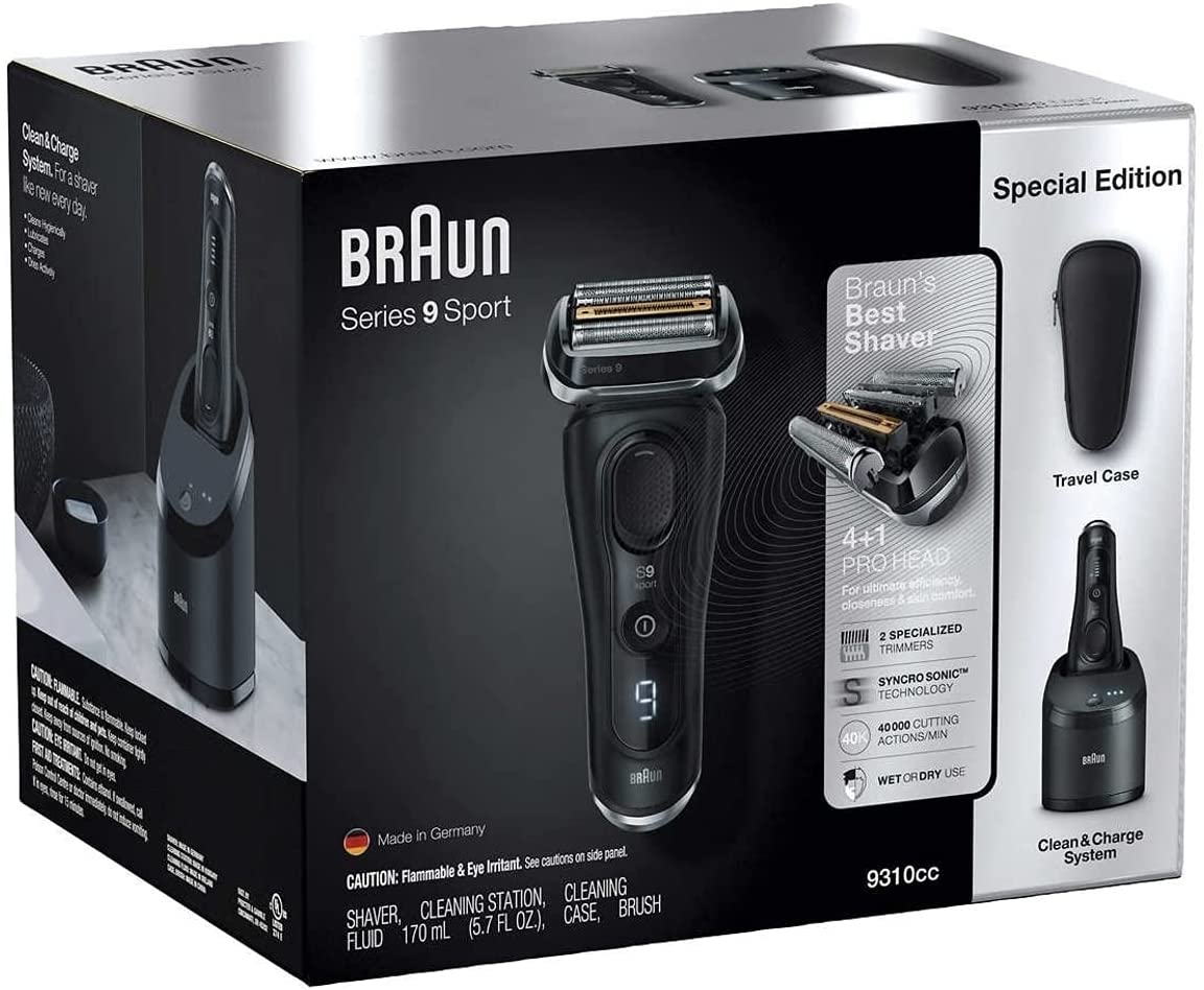 Máy cạo râu điện cao cấp Braun Series 9 9310cc Black