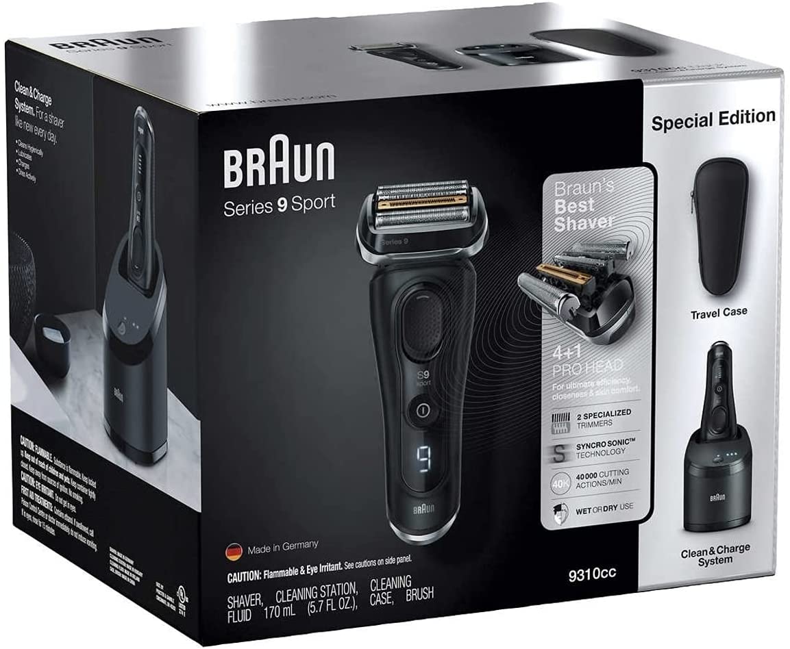 Máy cạo râu điện cao cấp Braun Series 9 9310cc Black [Made in Germany]