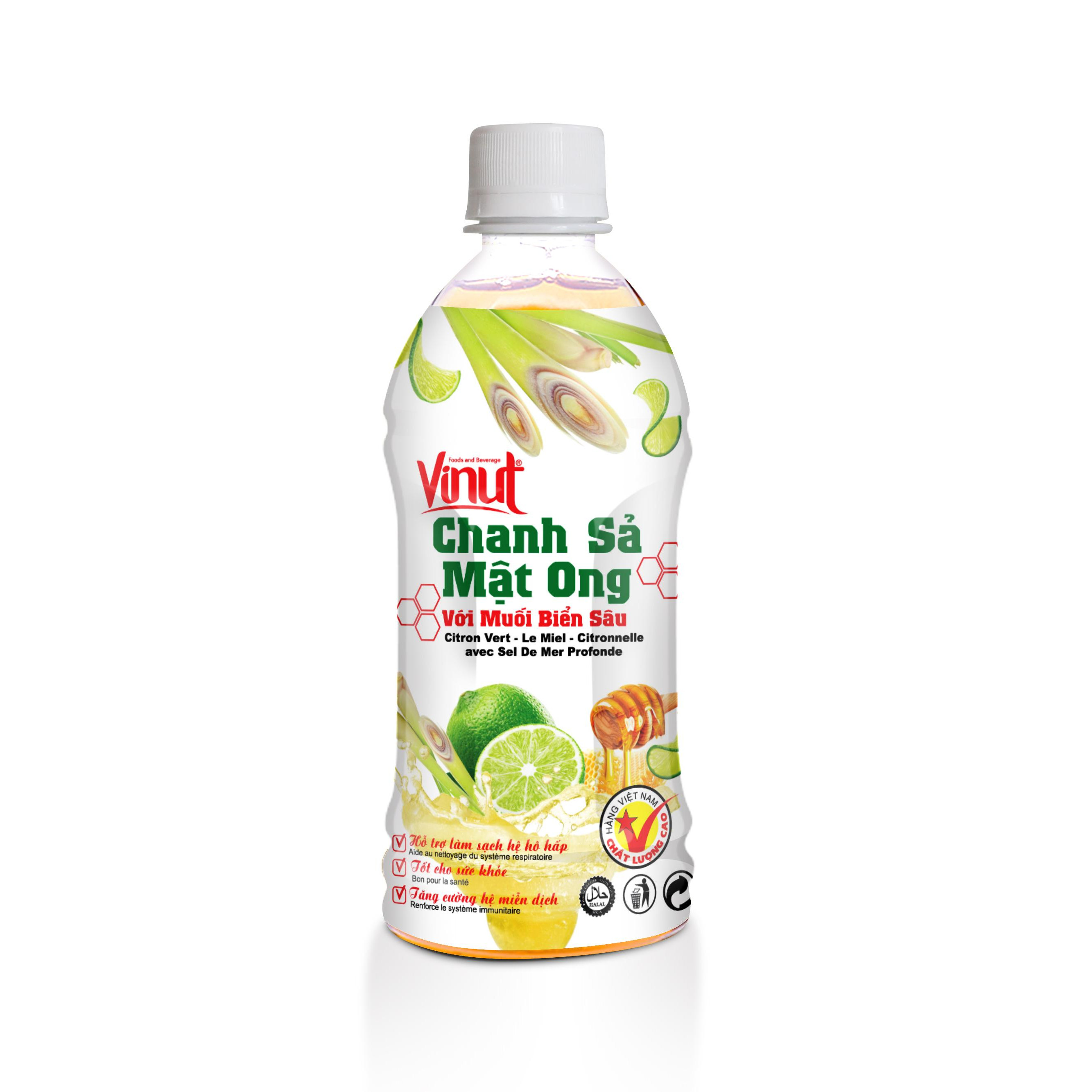 Lốc 6 Chai Chanh Sả Mật Ong Với Muối Biển Sâu Vinut 350ml