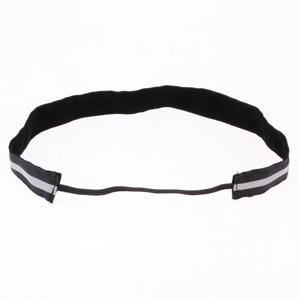 Reflective Men Women  Gym Sweatband Hairband