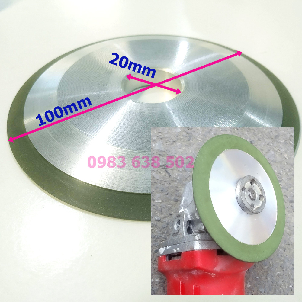 Đá mài rửa cưa hợp kim cao cấp 100x20 đường kính 100mm