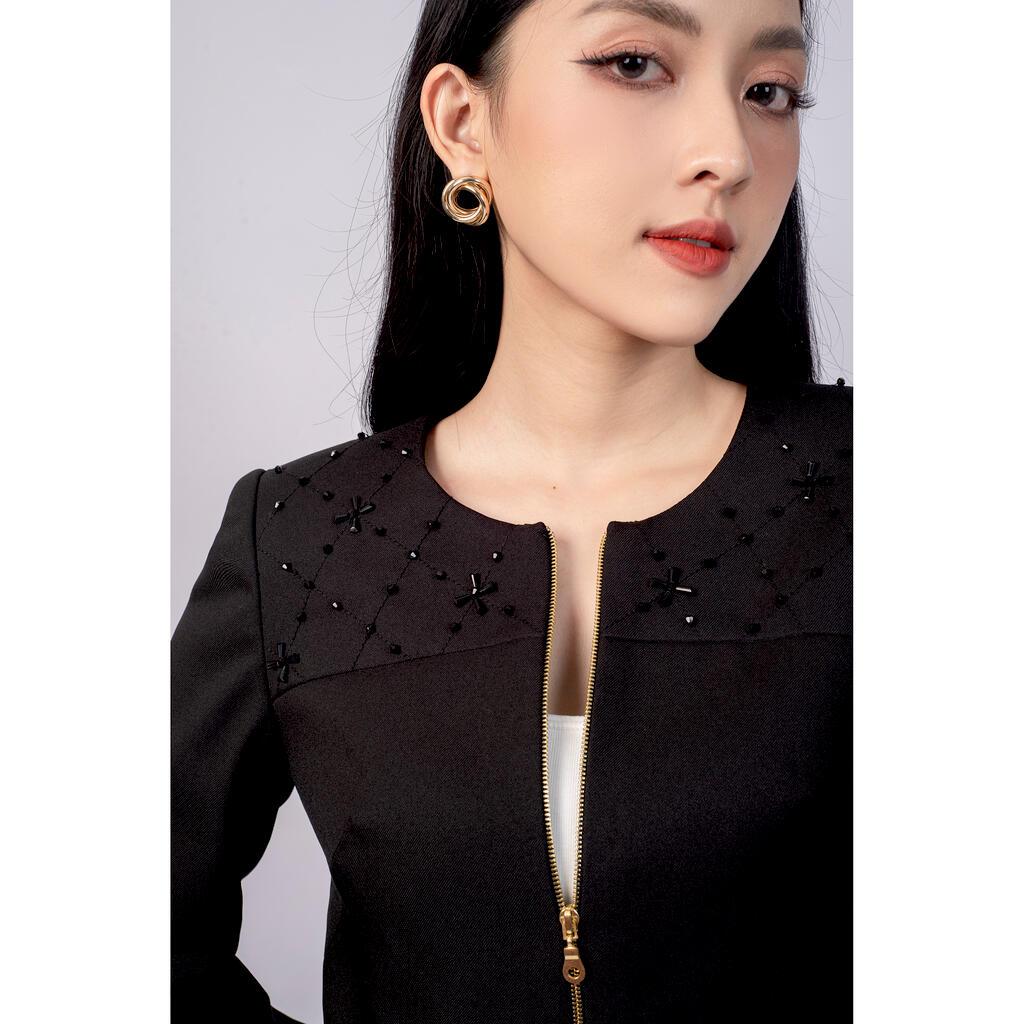 Áo vest, kiểu dáng croptop cổ tròn MMOutfit M-AV000521006