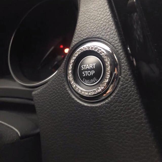 Vòng đá trang trí nút Start, Stop phù hợp mọi loại xe,viền trang trí nút đề nổ xe hơi loại đẹp