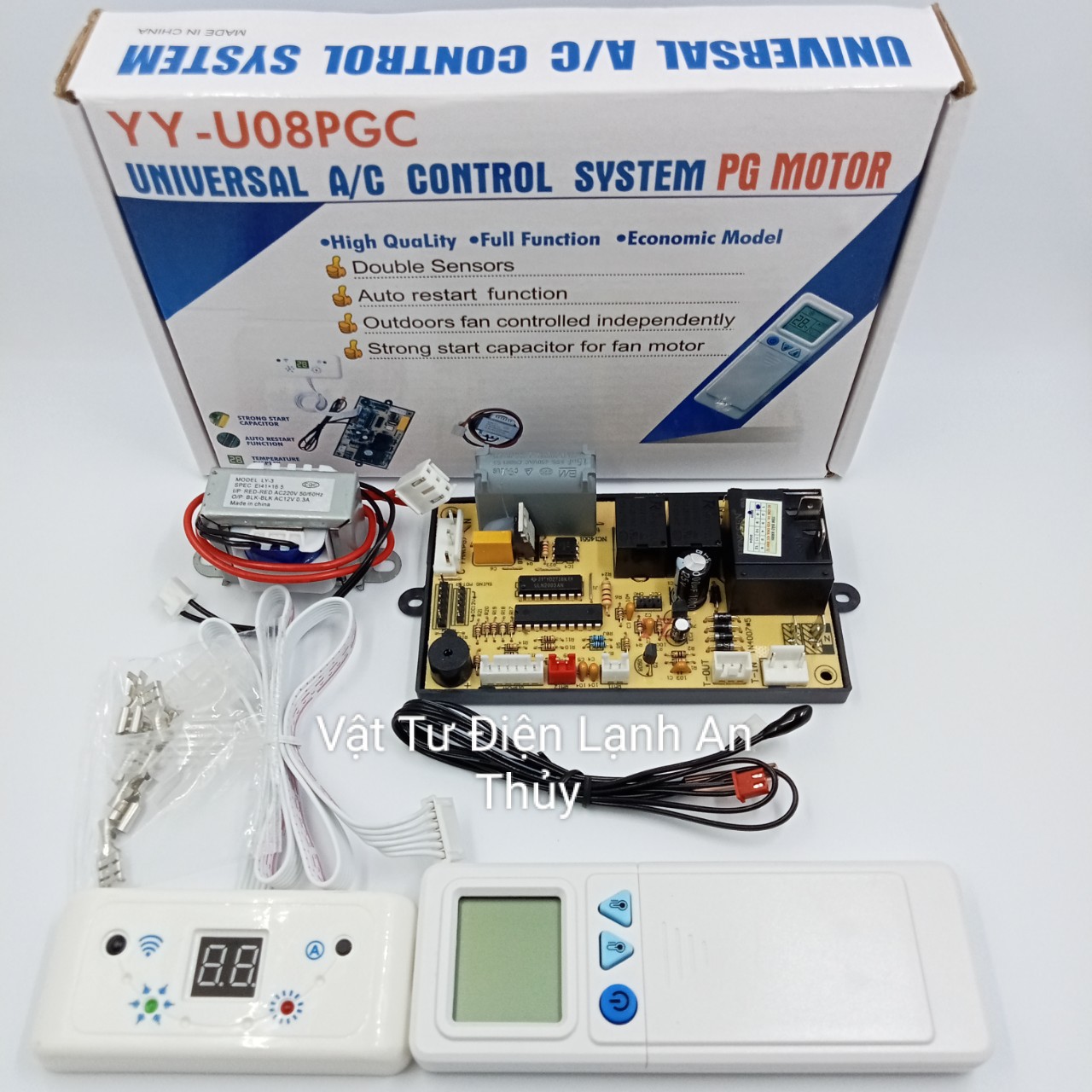 Bo máy lạnh đa năng 6 dây có đèn hiển thị YY - U08PGC - Bo mạch đa năng điều hòa máy lạnh - Bo mạch điều hòa máy lạnh