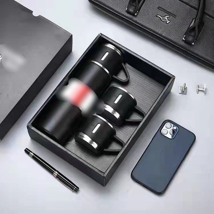 Bình nước giữ nhiệt lõi inox cao cấp , tặng kèm 2 cốc sang trọng lịch sự có thể làm quà tặng