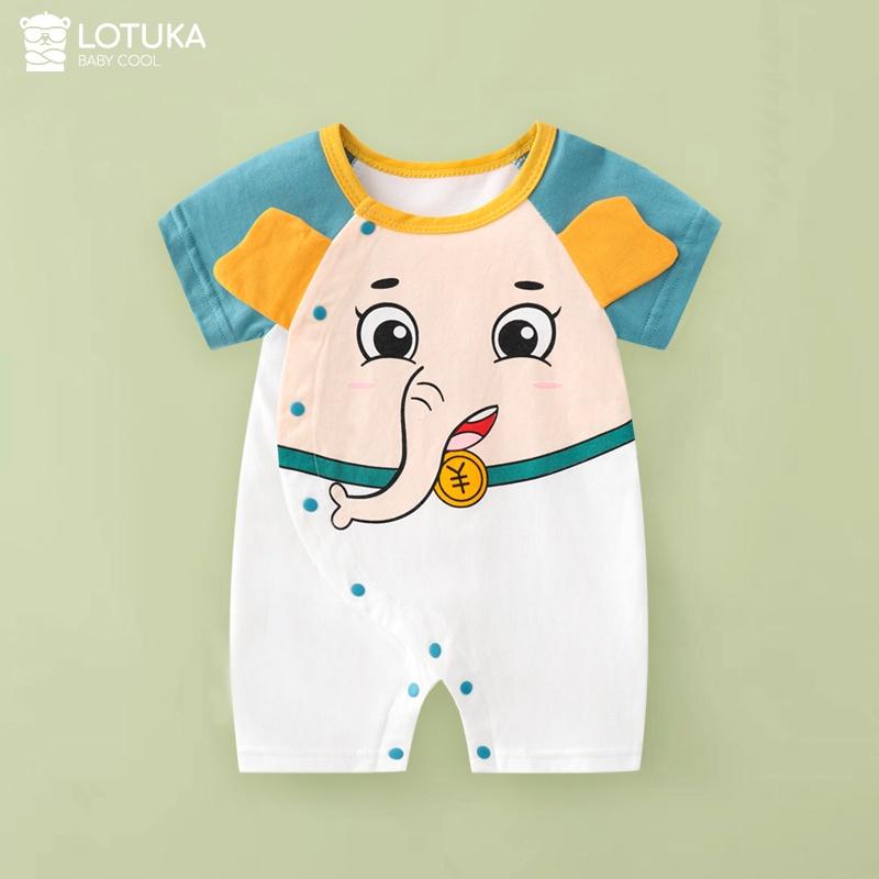 Bộ Body cộc tay, Bodysuit cho bé trai bé gái chất cotton họa tiết dễ thương từ 3-12kg