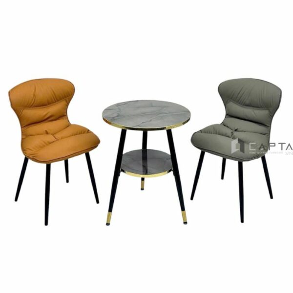 Bộ bàn cafe 2 ghế nhập khẩu SL TE1548-06P/ECO 33A-P Nội thất Capta