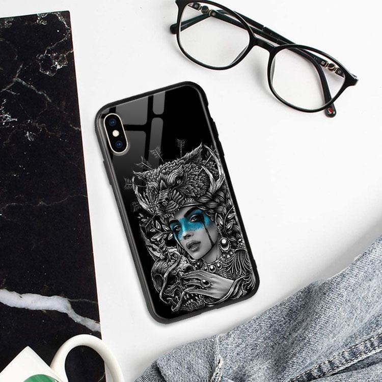 Ốp Lưng Cô Gái Hoa Văn dành cho Iphone 6/6Plus/6S/6S Plus/7/7Plus/8/8Plus/X/Xs/Xs Max/11/11 Promax/12/12 Promax Lpc20120314